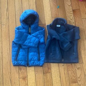 Zara and Columbia fleece jacket
